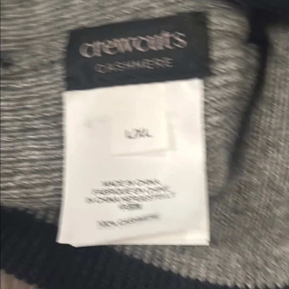 CrewCuts Boys Black Gray and White Beanie Size L/XL